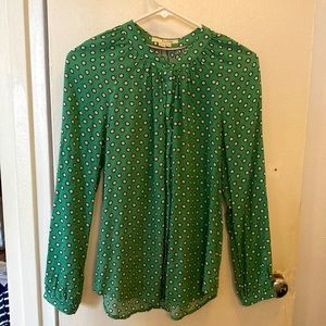 Boden polka dot top, size 2